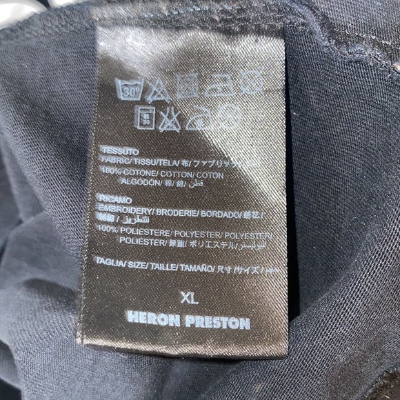 Heron Preston Flames Skull Long-sleeve Size XL - Picture 3 of 7